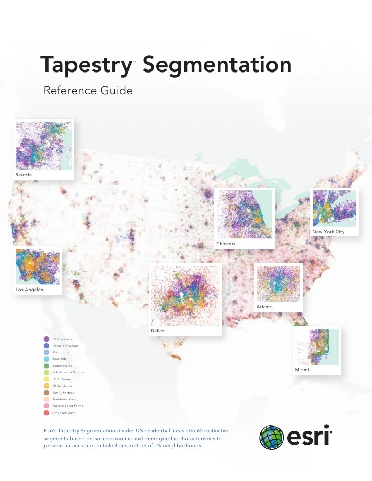 Esri Tapestry Segmentation Reference Guide