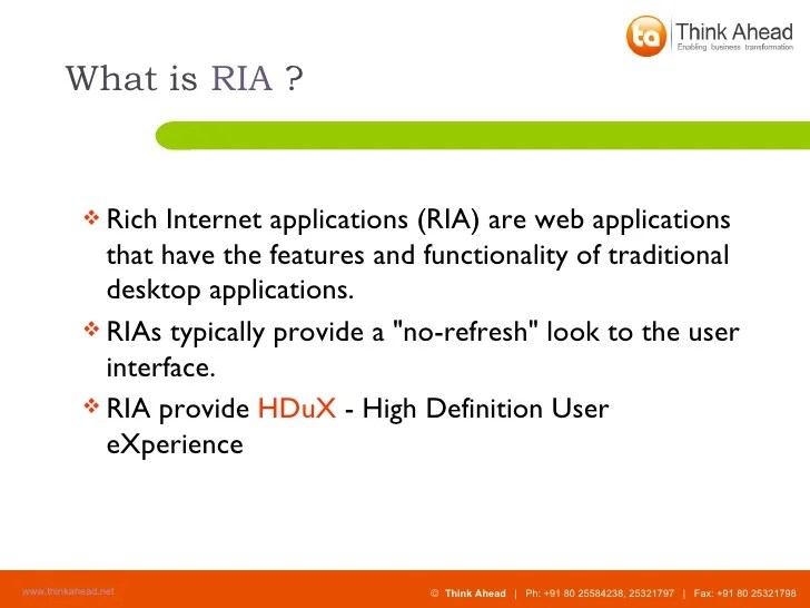 Rich Application (RIA)