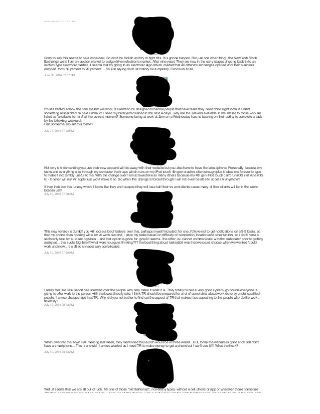 Taskrabbit complaintscensored