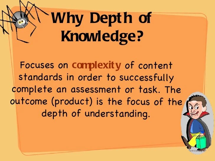 Teaching with depth understanding webb’s depth of knowledge