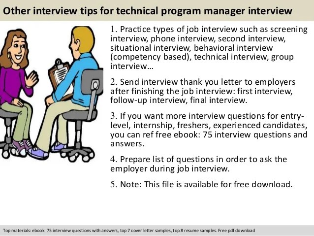 Technical program manager interview questions
