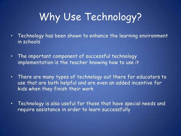 Technology in the classroom powerpoint
