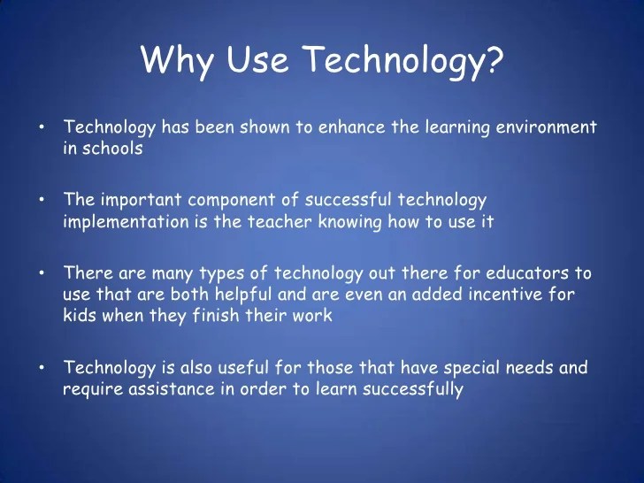 Technology in the classroom powerpoint