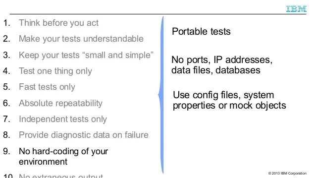 Ten things you should know when writing good unit test cases