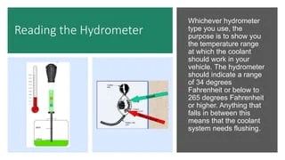 Testing coolant strength | PPTX