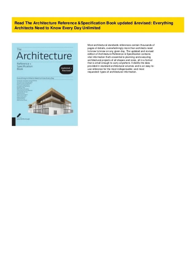 Read The Architecture Reference & Specification Book updated & revise…