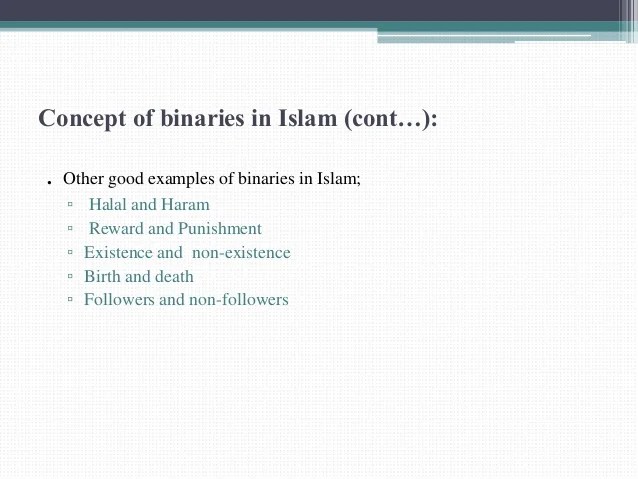 The Concept of Binary Opposition