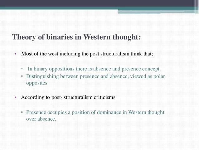 The Concept of Binary Opposition