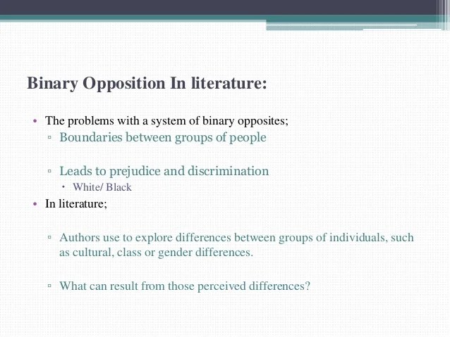 The conceptofbinaryopposition