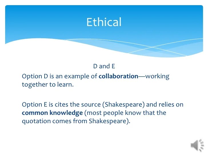 The Ethical and Use of Sources ppt
