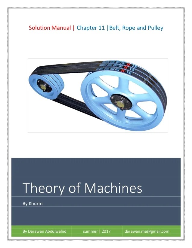 Machine theory. Khurmi_ Solutions Manual _ Chapter 11
