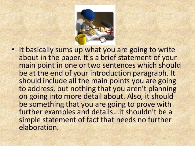 Thesis statement examples on gangs