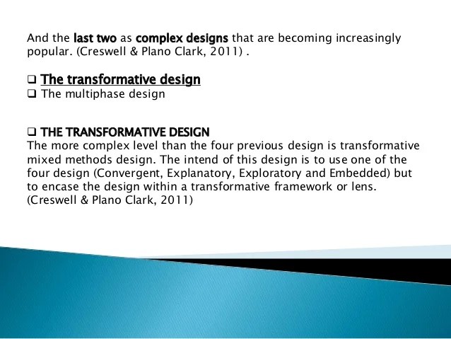 Research Methodology (The Transformative Design)