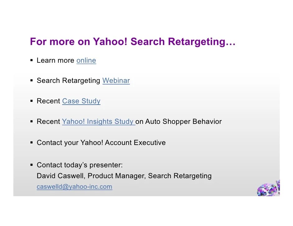 thinkLA Search 101 Search Retargeting 101