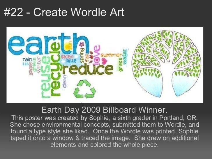 38 intersting ways to use Wordle in the classroom