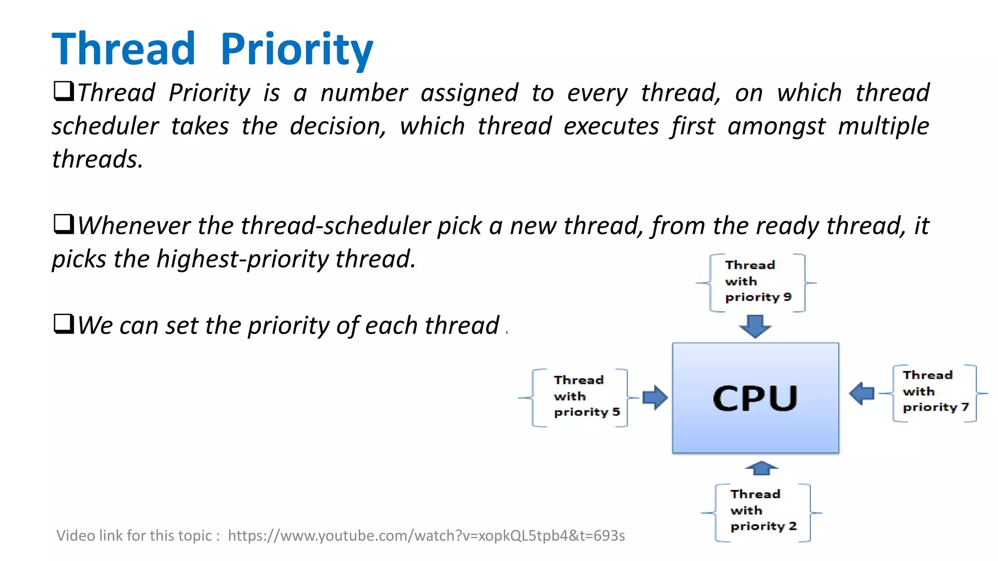 Thread priority in java PPT