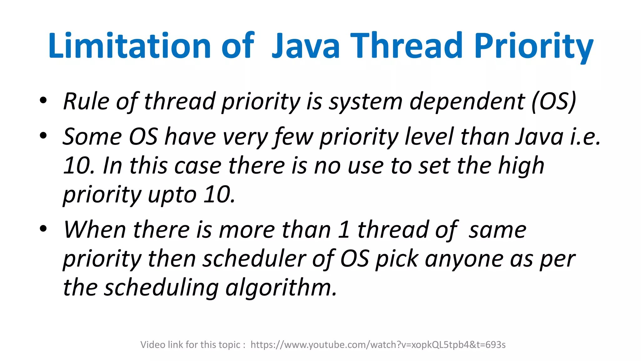 Thread priority in java PPT