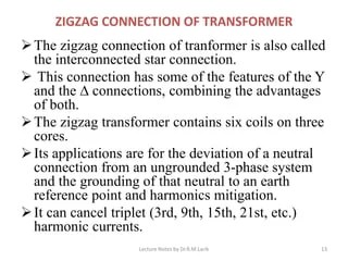 Three phase transformer ( vector groups) | PDF