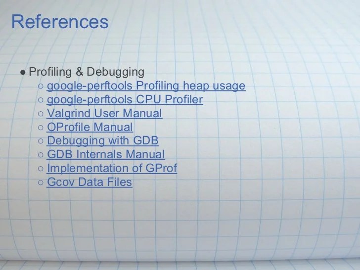 TIP1 Overview of C/C++ Debugging/Tracing/Profiling Tools