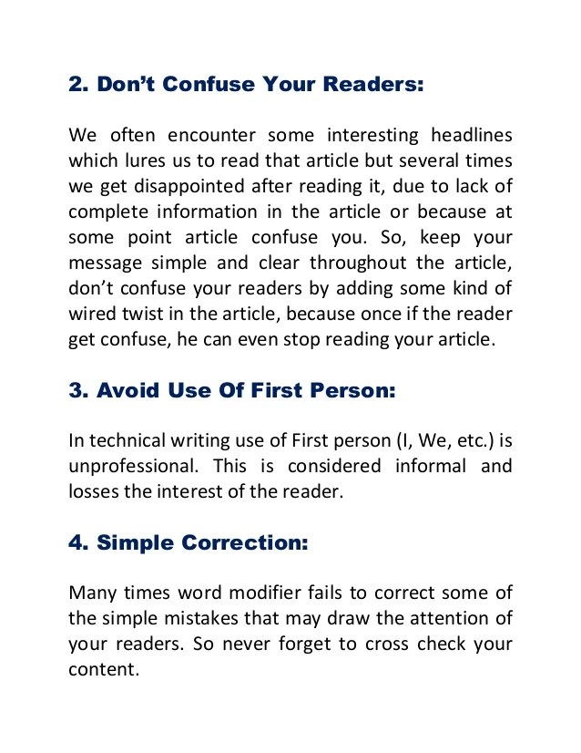 Tips For Effective Technical Content Writing