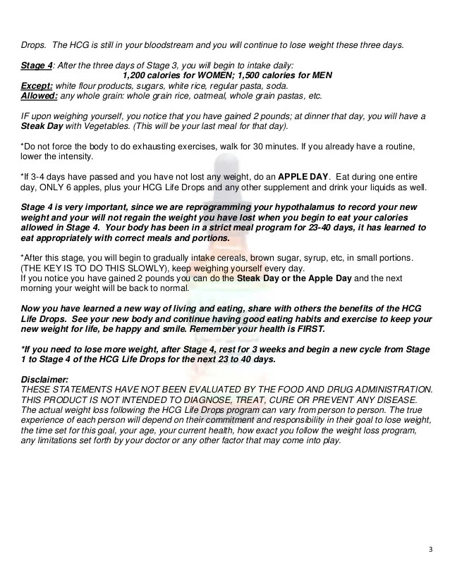 Total Life Changes HCG Life Drops Program Guide and FAQ