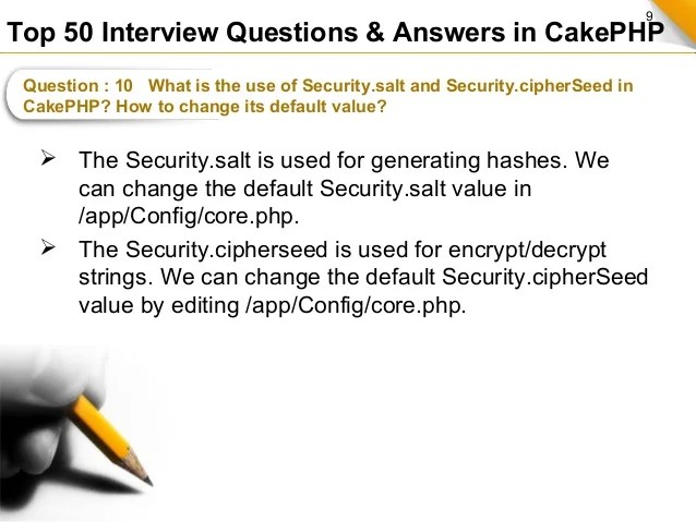 Top 50 Interview Questions and Answers in CakePHP