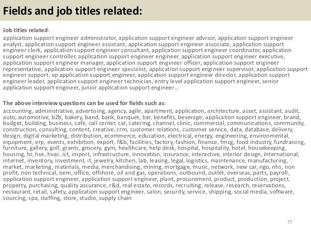 Top 52 application support engineer interview questions and answers p…