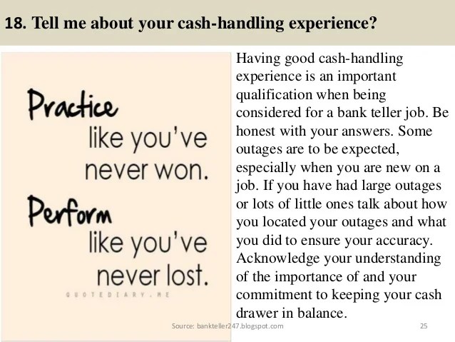 80 bank teller interview questions and answers
