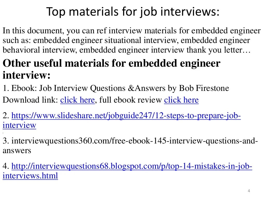 Top 52 embedded engineer interview questions and answers pdf
