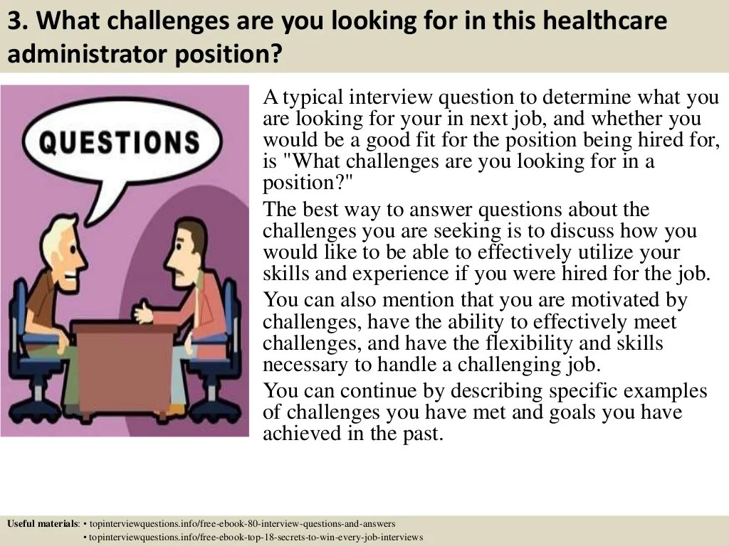 Top 10 healthcare administrator interview questions and answers