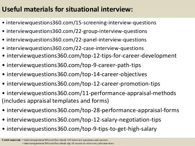 Top 10 situational interview questions and answers