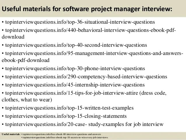 Top 10 software project manager interview questions and answers
