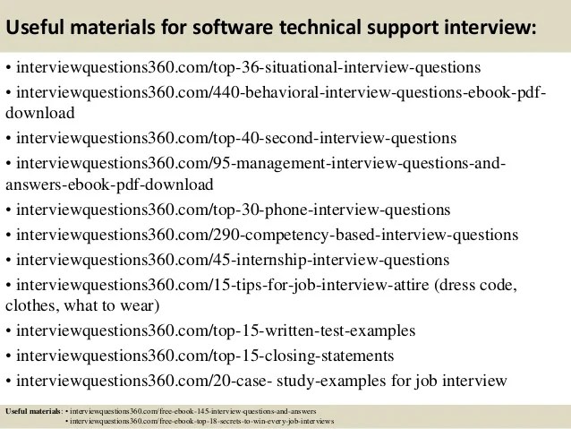 Tech Support Interview Questions slideshare