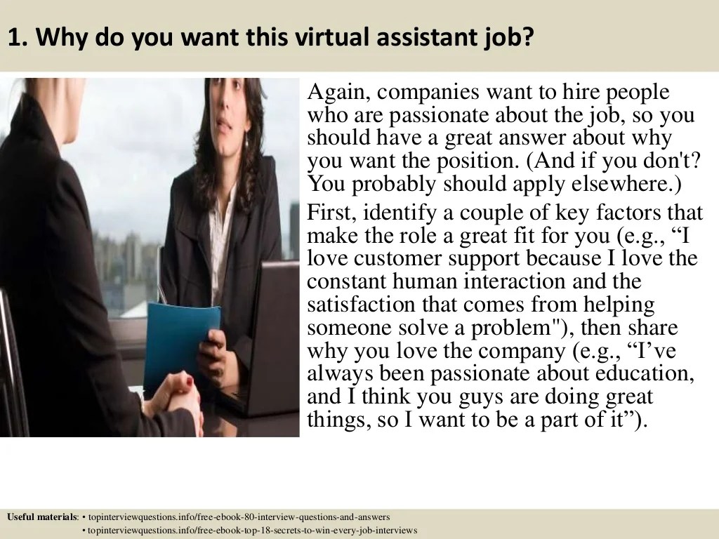 Top 10 virtual assistant interview questions and answers