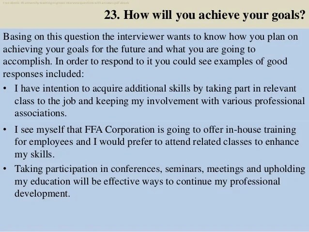 Top 25 university teaching engineer interview questions and answers p…
