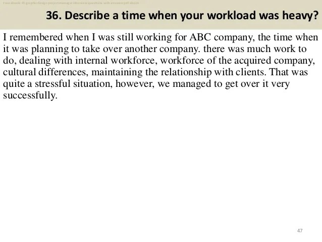 Top 40 graphic design project manager interview questions and answers…