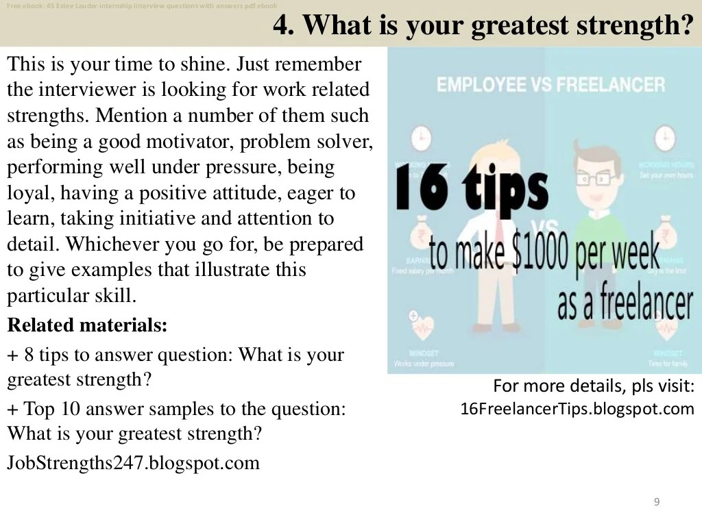 Top 45 estee lauder internship interview questions and answers pdf