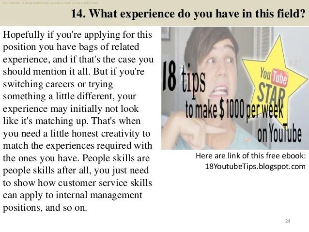 Top 45 google interview questions and answers pdf