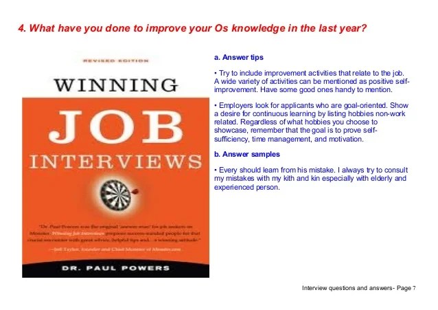Top 9 os interview questions answers