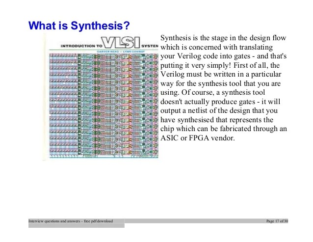 Asic Design Interview Questions Pdf