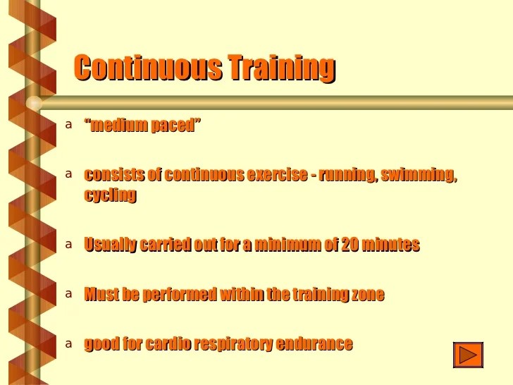 Training methods