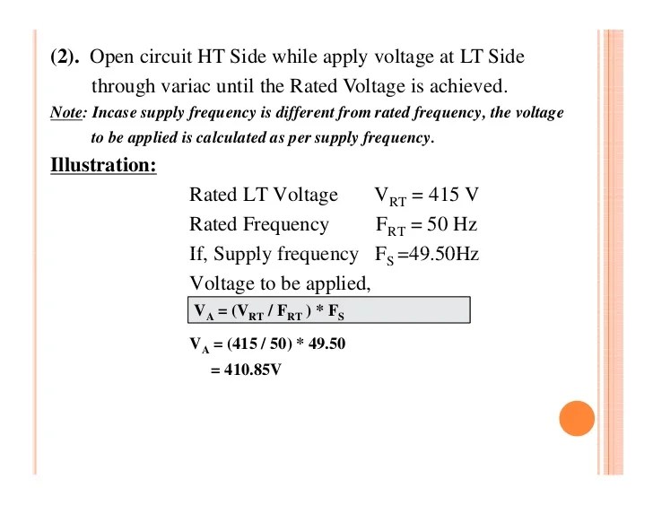 Transformer testing