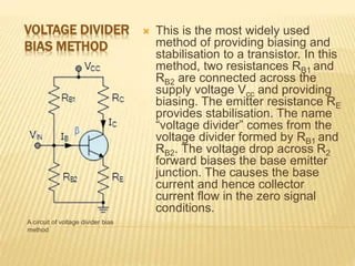 Transistor biasing | PPTX