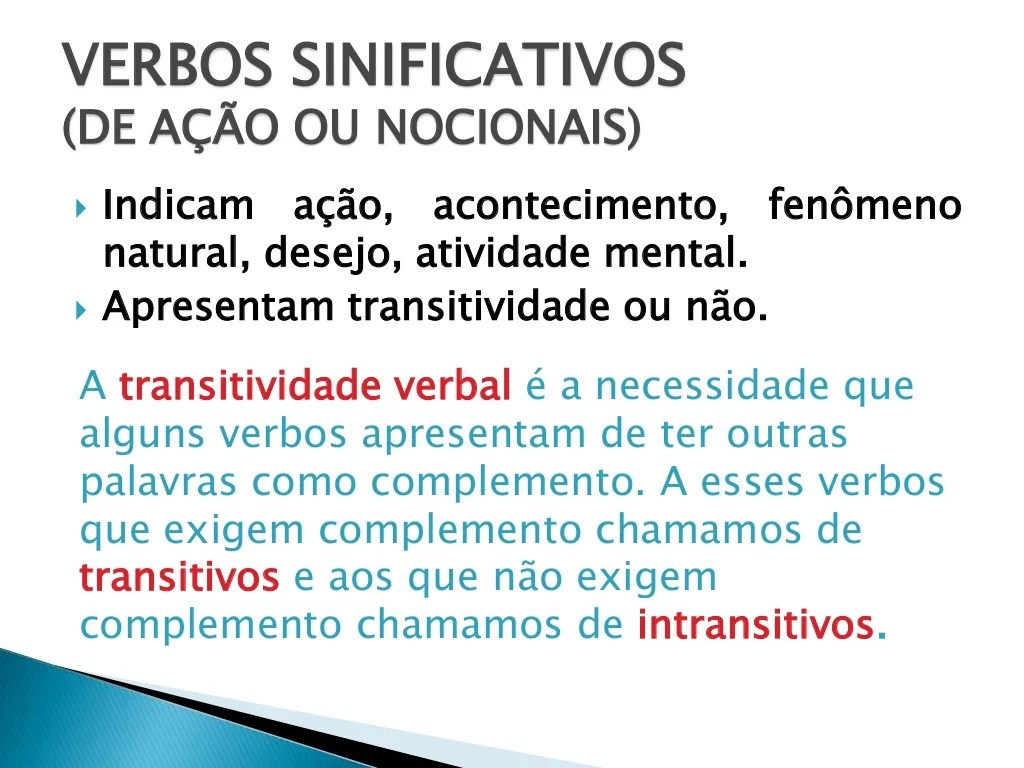 Transitividade verbal