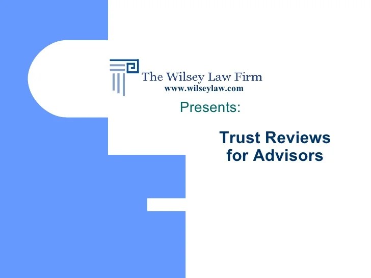 Trust Reviews For Advisors