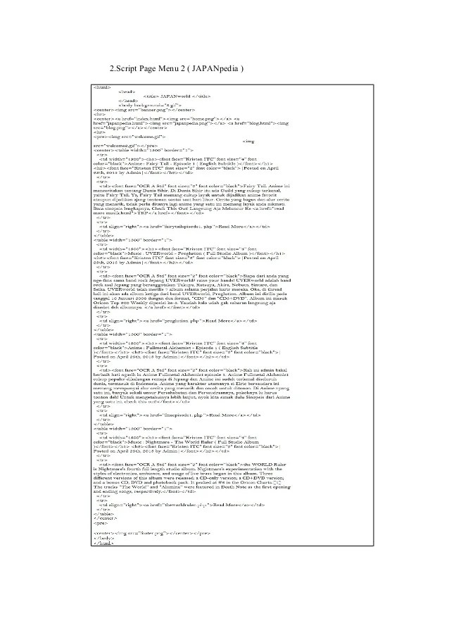 Tutorial Pembuatan Aplikasi Website Beserta Databasenya