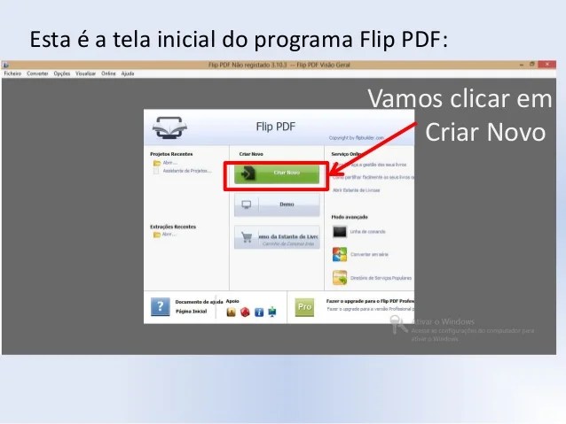Tutorial para transformar o arquivo PDF em um livro “folheável” (Page…