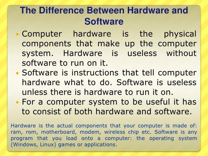 Types and components of computer system
