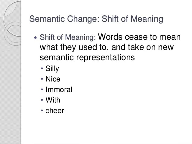 Types of language change