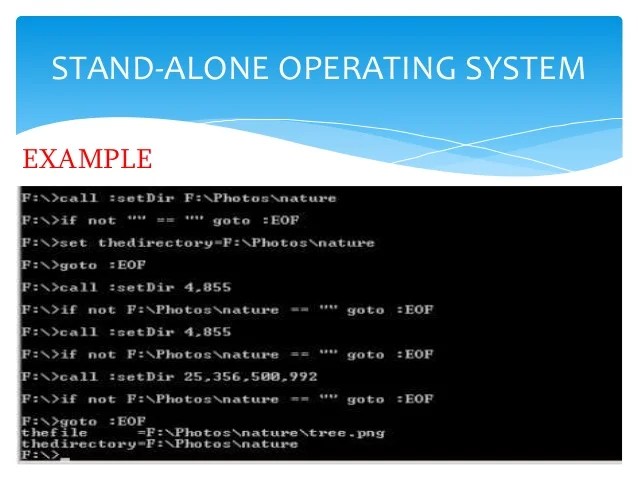 Types of Operating System